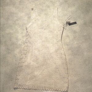 Jennifer Lopez Cream Lace Fabric